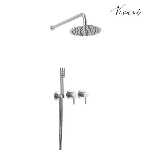 [비반트] 벽매립 해바라기 샤워 수전(2way) PA4001-MS 니켈